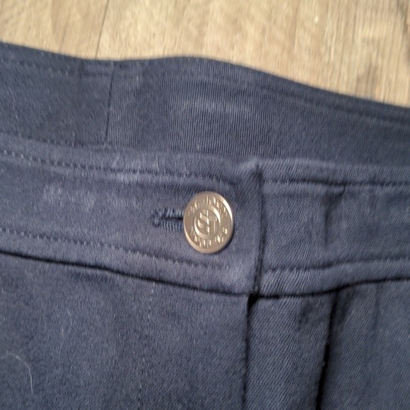 St. John Navy Blue Straight Leg Chino Trouser Pants Size 6 - Picture 7 of 14